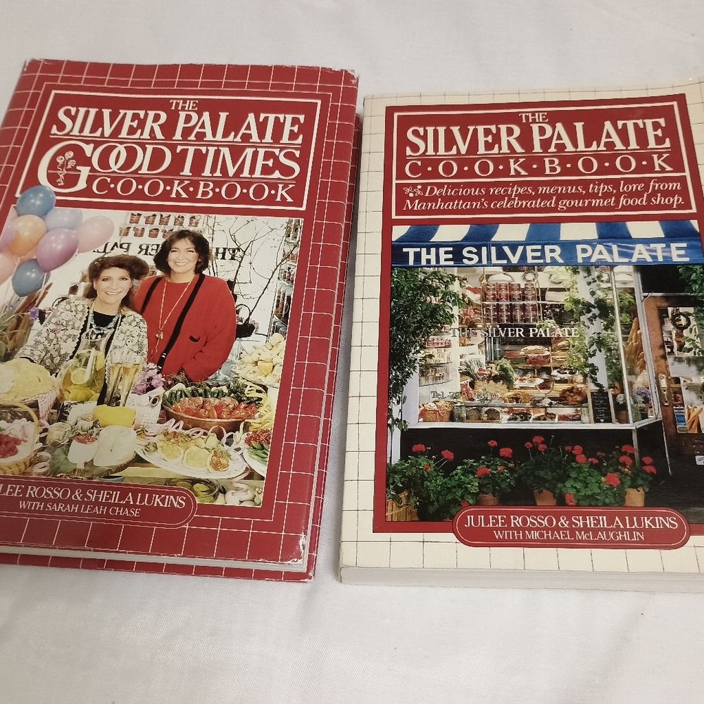 Vintage 80’s Cookbooks SILVER PALATE & SILVER PALATE GOODTIMES Set of 2